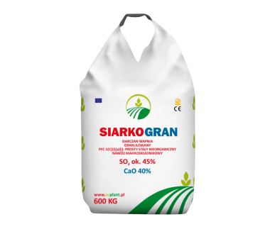 Granuliuotos kalcio sulfato trąšos Kalcis + Siera Siarkogran, 3-5 mm, CPT Lietuvoje
