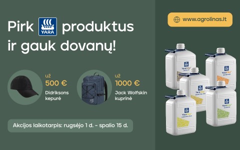Įsigykite Yara produktų ir gaukite praktišką dovaną!