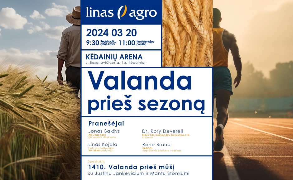 Linas Agro kviečia į konferenciją „Valanda prieš sezoną“