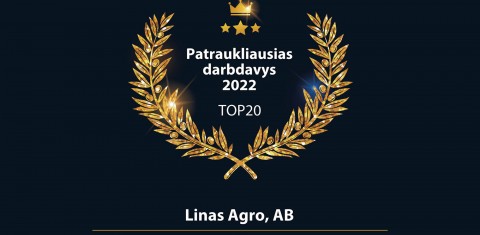 „Linas Agro“ - tarp patraukliausių Lietuvos darbdavių „Linas Agro“ - tarp patraukliausių Lietuvos darbdavių