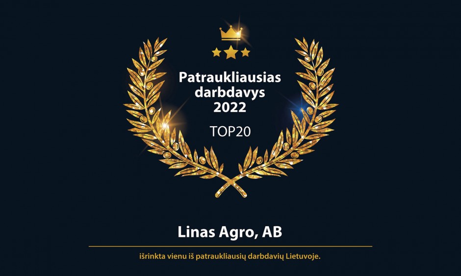 „Linas Agro“ - tarp patraukliausių Lietuvos darbdavių