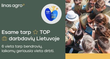 „Linas Agro“ – tarp TOP darbdavių Lietuvoje