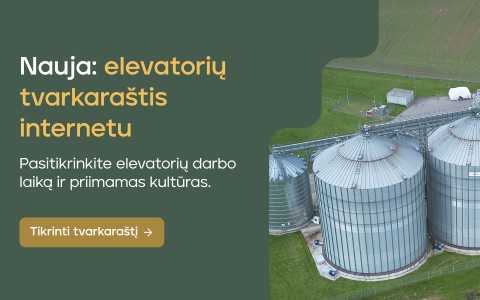 Nauja: Linas Agro elevatorių tvarkaraštis