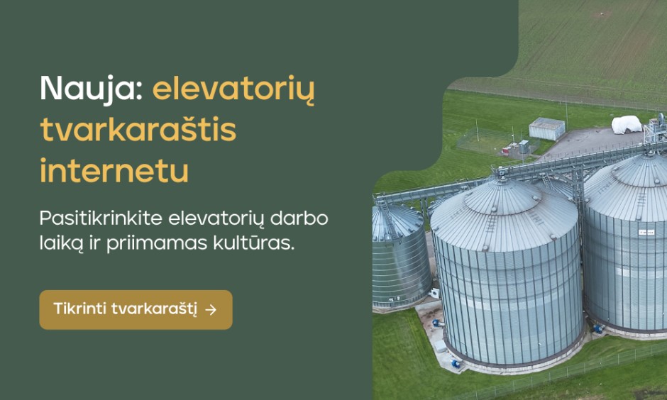 Nauja: Linas Agro elevatorių tvarkaraštis