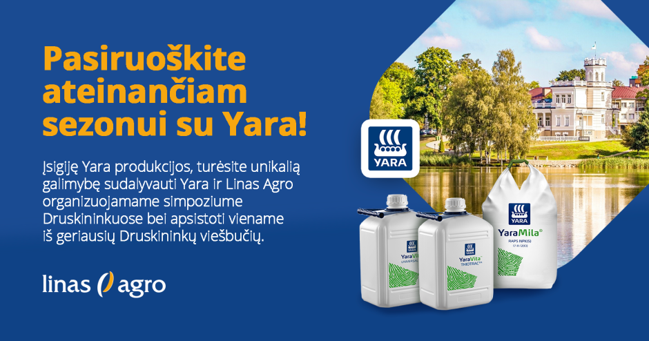 Pasiruoškite ateinančiam sezonui su Yara!