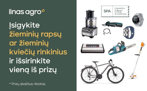 Perkantiems žieminių rapsų ar žieminių kviečių rinkinius - dovanos!