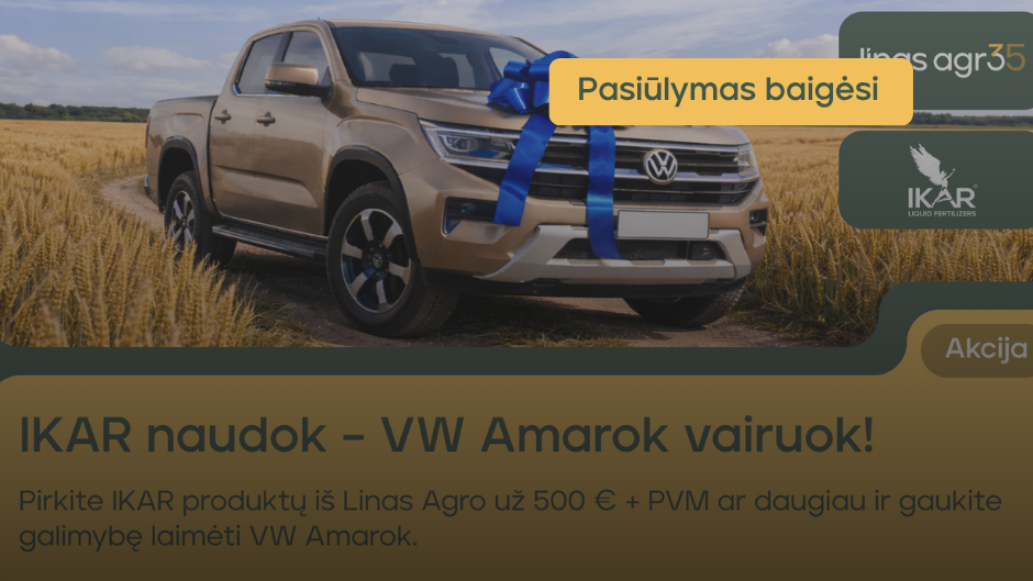  Pirkite IKAR produktus ir laimėkite Volkswagen Amarok