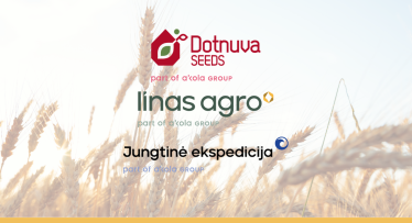 Prie mūsų logotipų atsirado „part of Akola Group“ užrašas