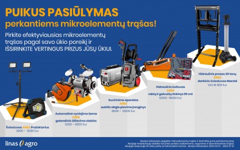 Puikus pasiūlymas perkantiems mikroelementų trąšas!