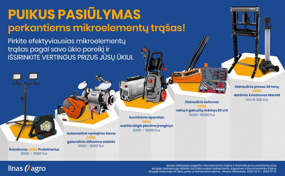 Puikus pasiūlymas perkantiems mikroelementų trąšas!