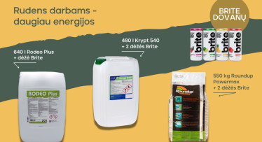 Rudens darbams – papildoma energija!