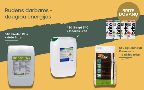 Rudens darbams – papildoma energija!