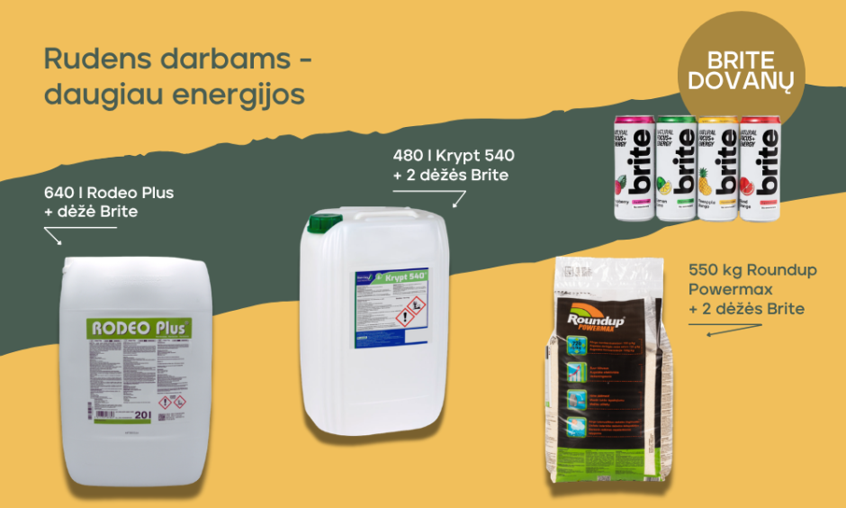 Rudens darbams – papildoma energija!