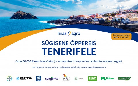 Taimekaitse ja leheväetiste kampaania "Õppereis Tenerifele" Taimekaitse ja leheväetiste kampaania "Õppereis Tenerifele"