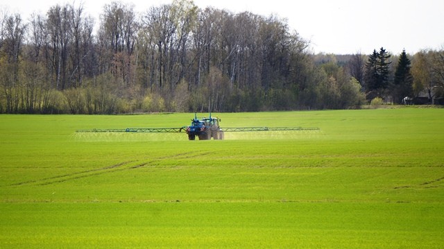 Žieminių javų pasėlių priežiūros darbai balandžiui baigiantis